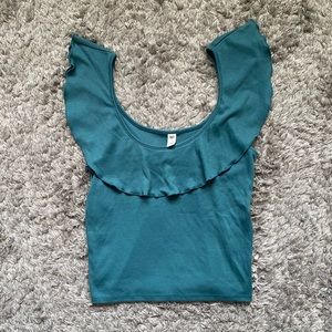 BP. Women’s, Turquoise, Tank-Top, Flowing Neck, Size Medium